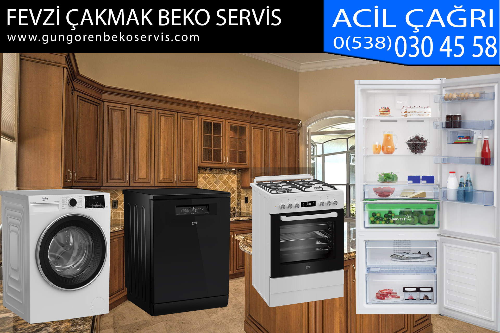 fevzi çakmak beko servis