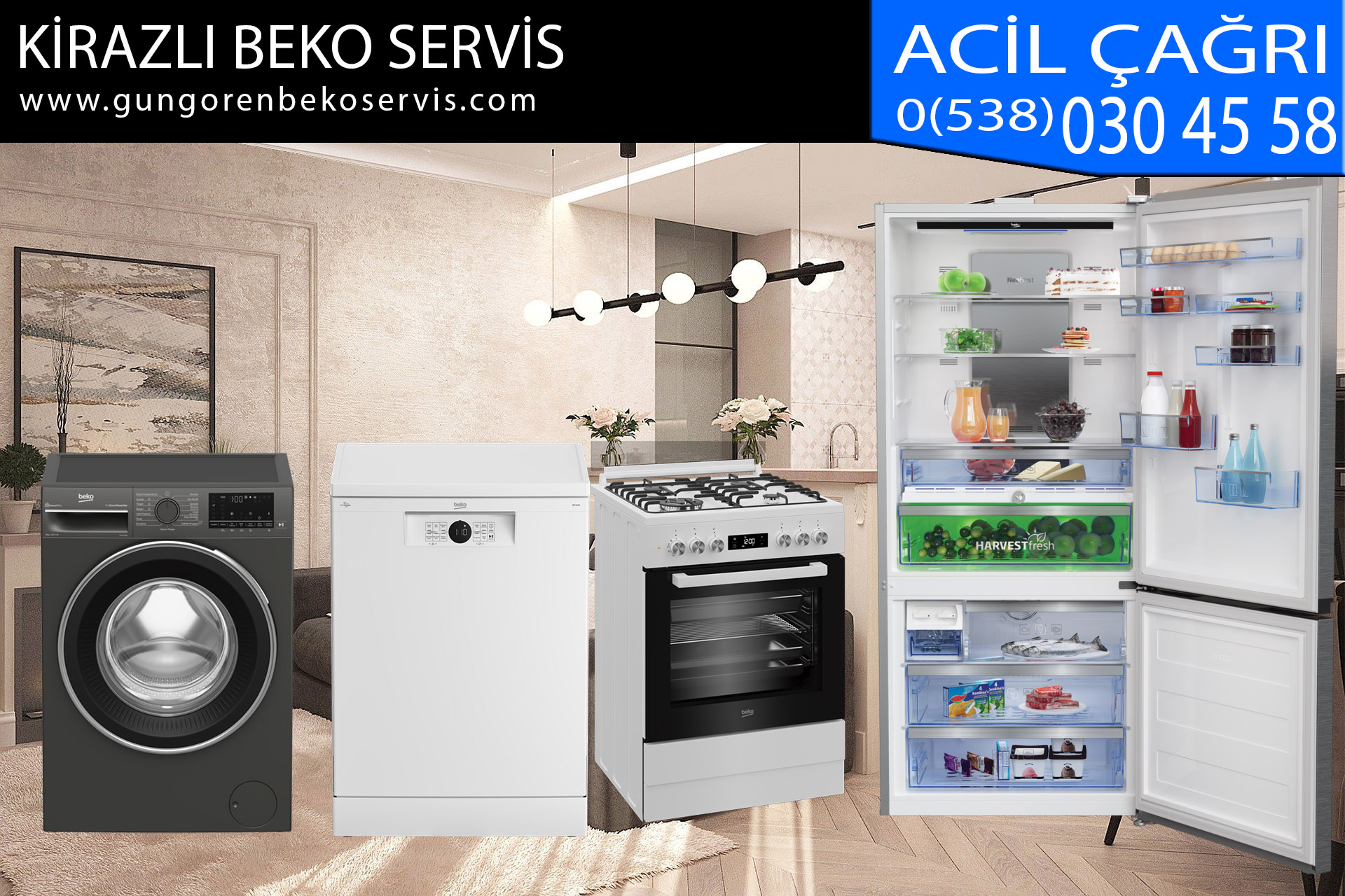 kirazlı beko servis