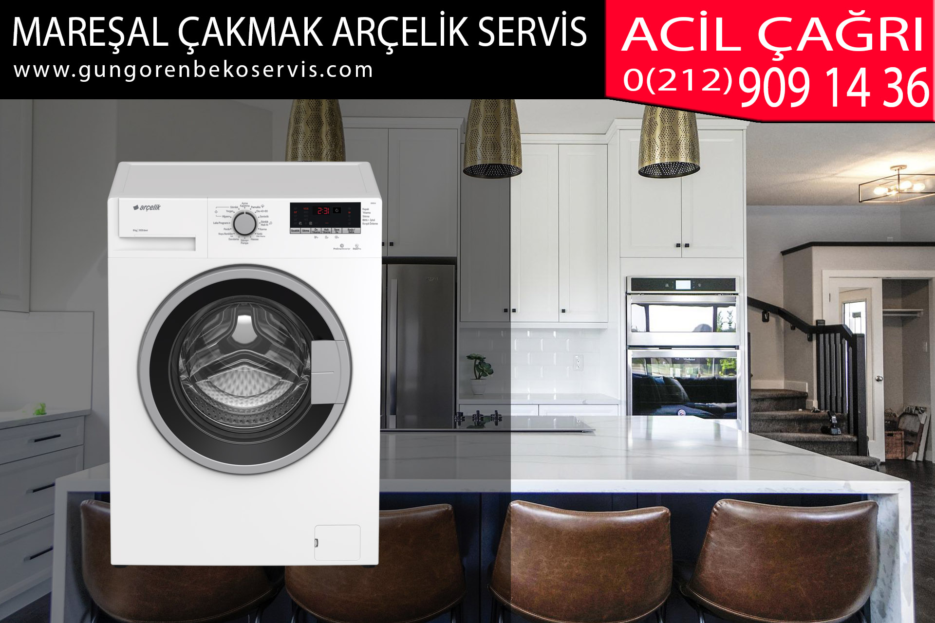 mareşal çakmak arçelik servis