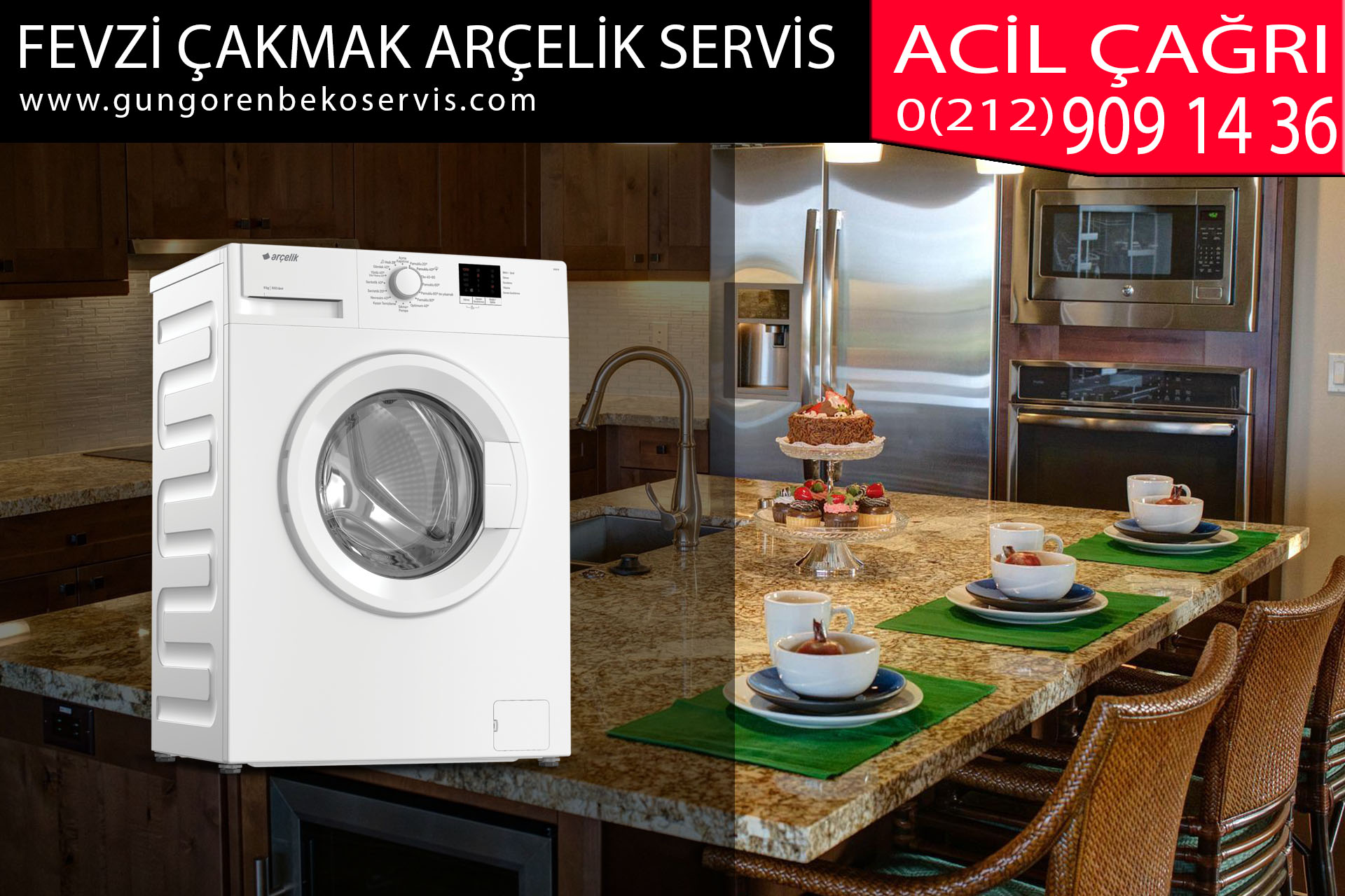 fevzi çakmak arçelik servis