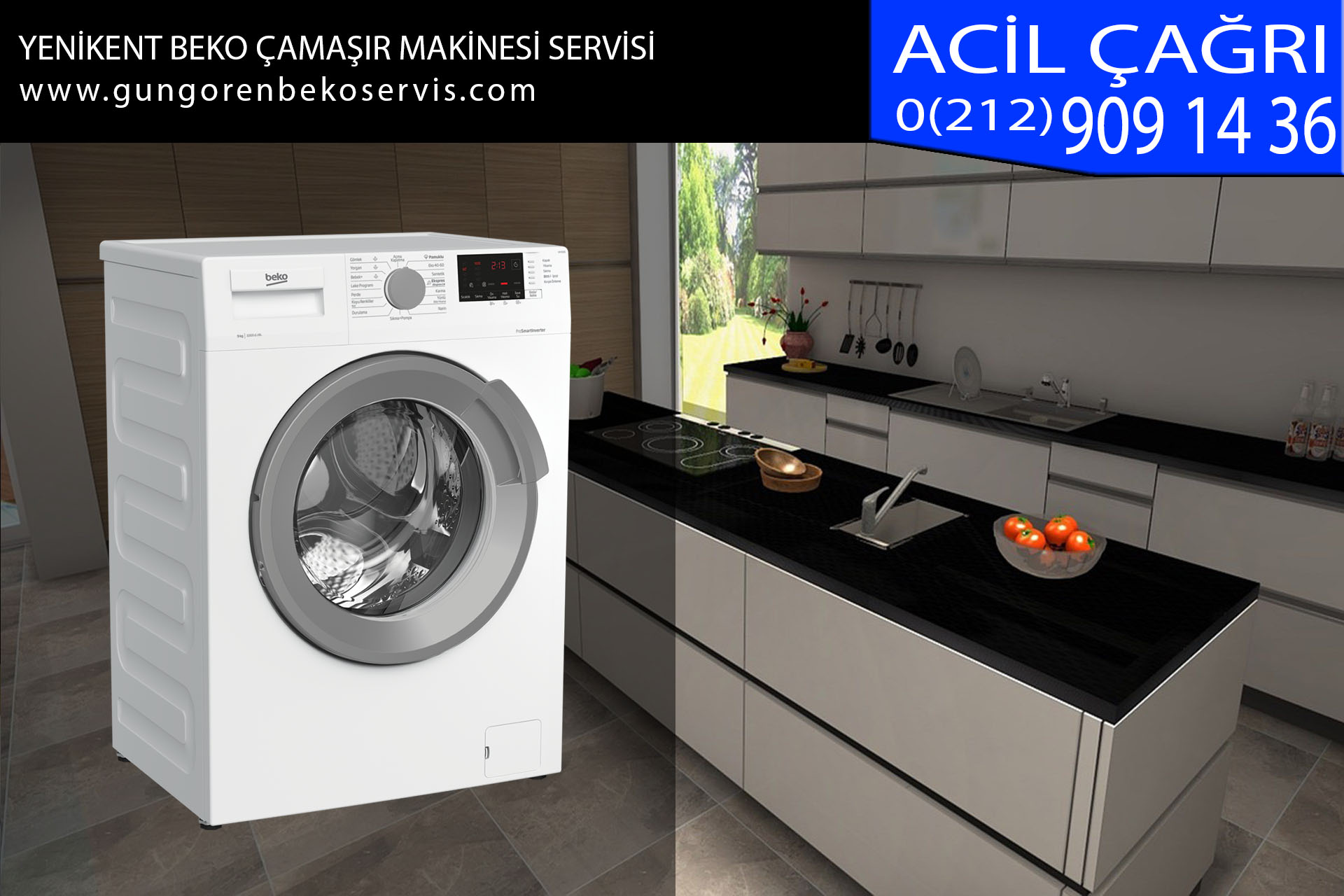 yenikent beko çamaşır makinesi servisi