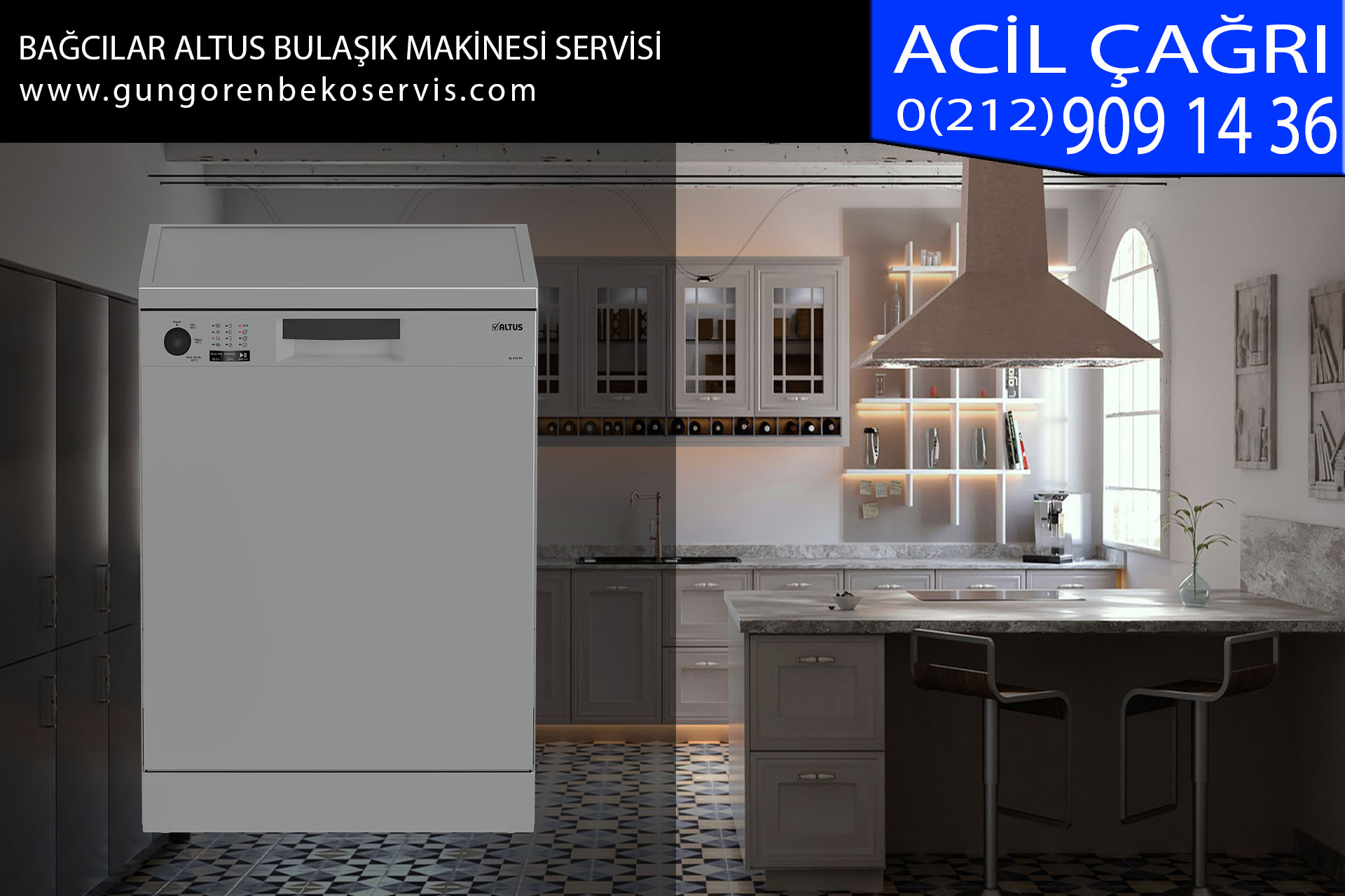 bağcılar altus bulaşık makinesi servisi