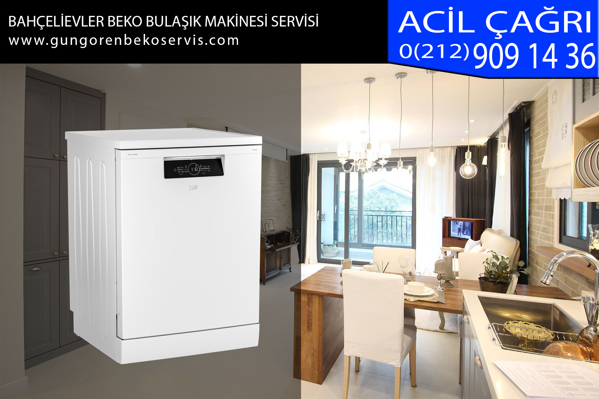 bahçelievler beko bulaşık makinesi servisi