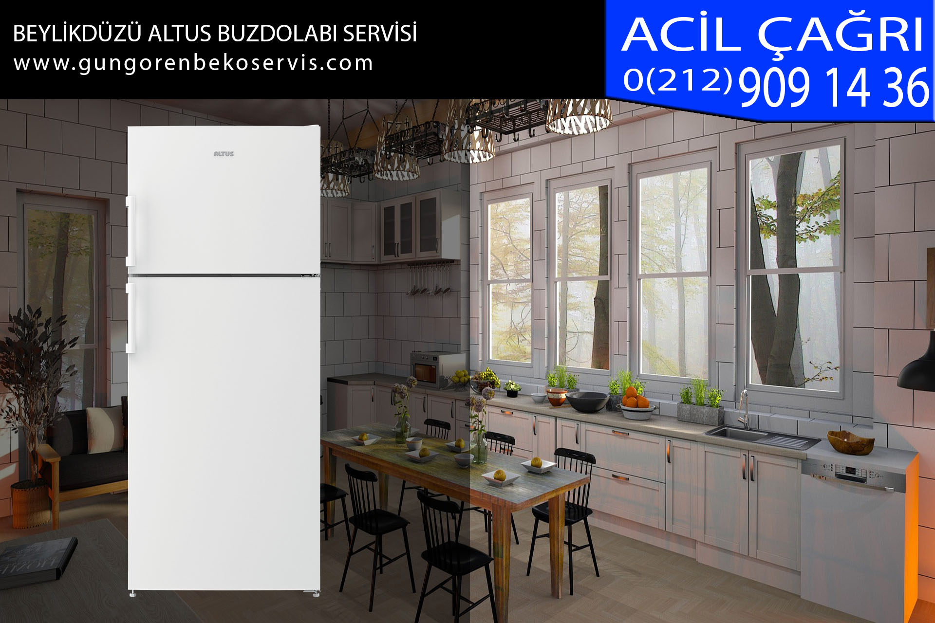 beylikdüzü altus buzdolabı servisi