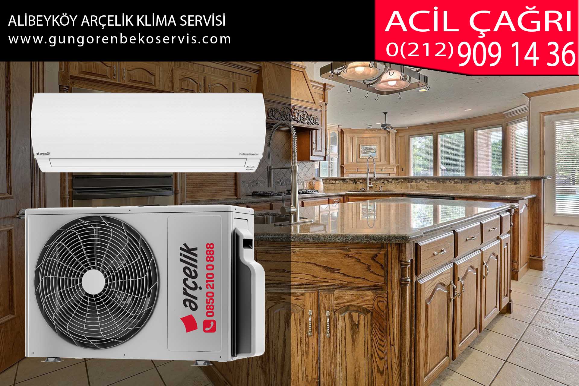 alibeyköy arçelik klima servisi