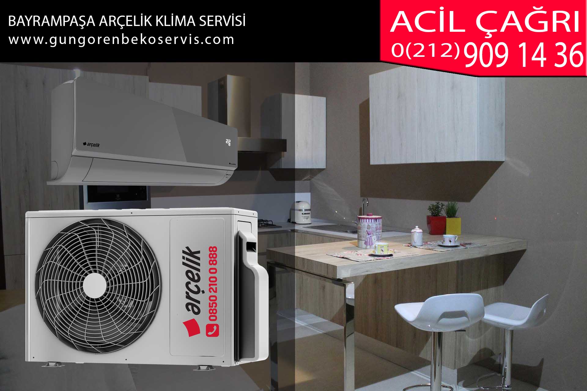 bayrampaşa arçelik klima servisi