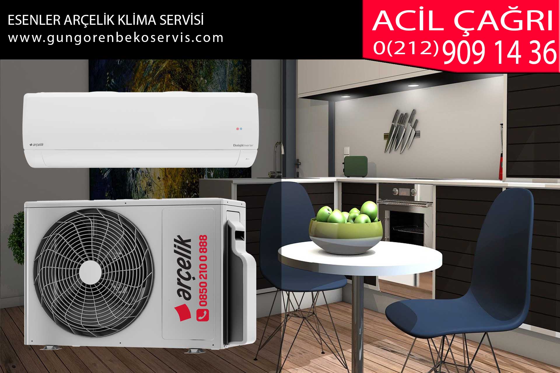 esenler arçelik klima servisi