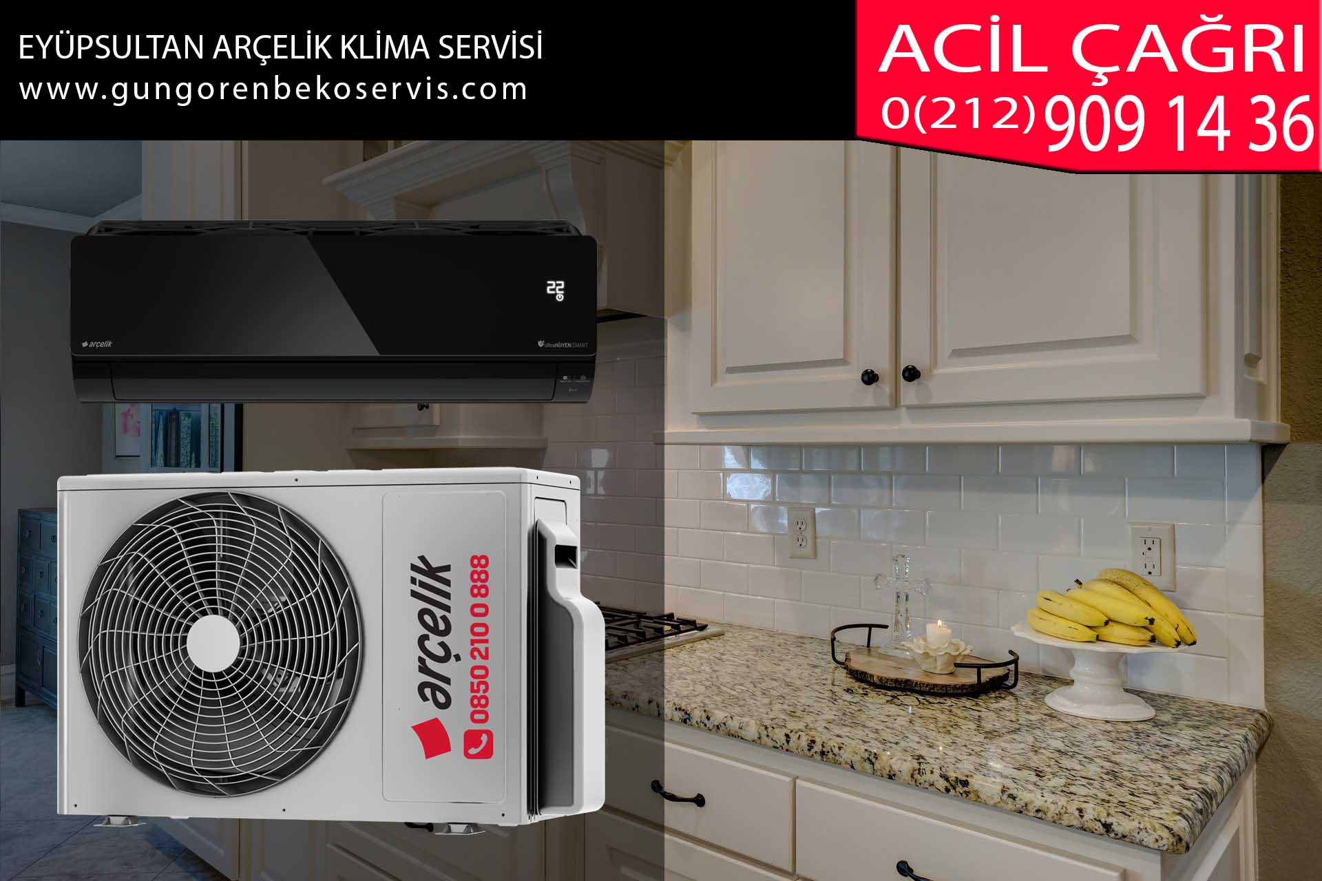 eyüpsultan arçelik klima servisi