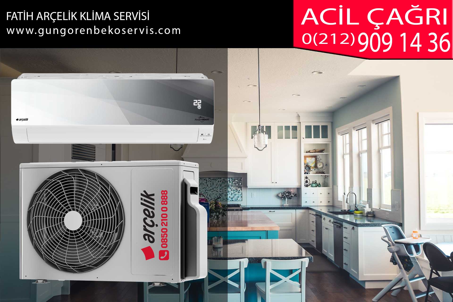 fatih arçelik klima servisi