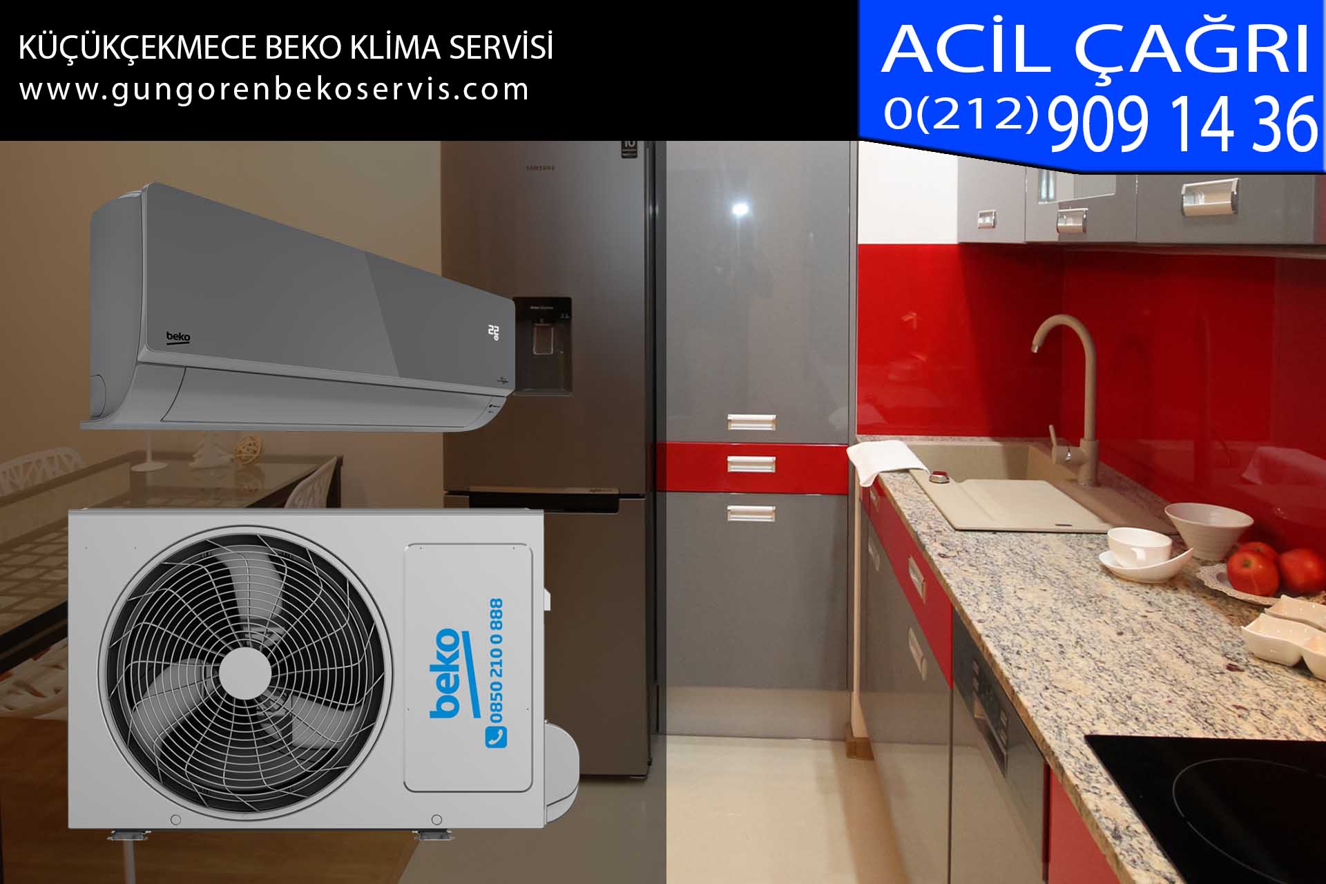 küçükçekmece beko klima servisi