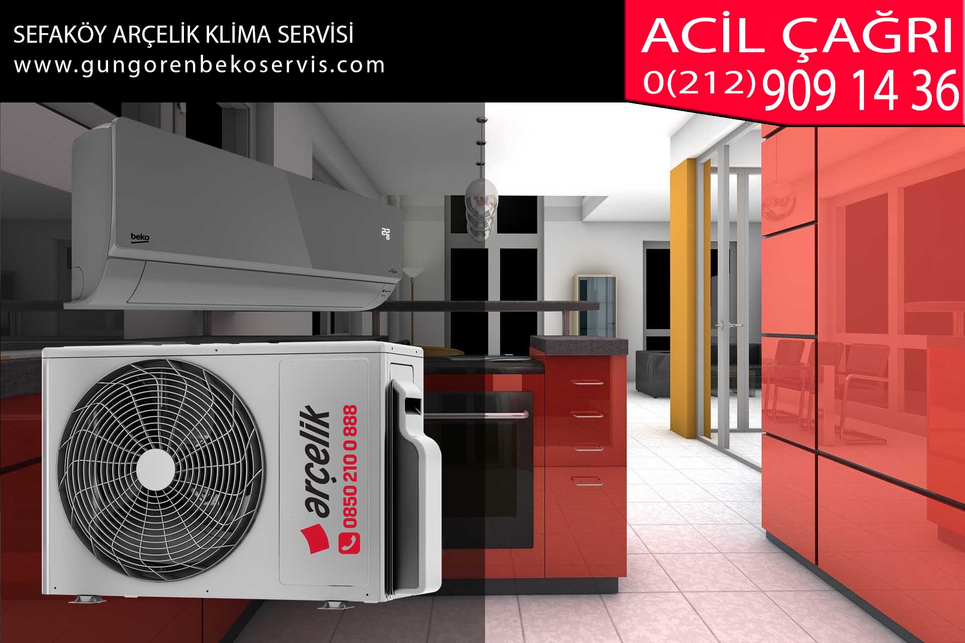 sefaköy arçelik klima servisi